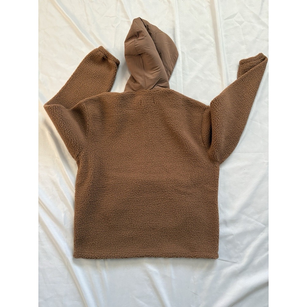 NEW Nike Jordan Flight High-Pile Fleece Pullover Hoodie Brown FV7452 Mens Large - Picture 12 of 13